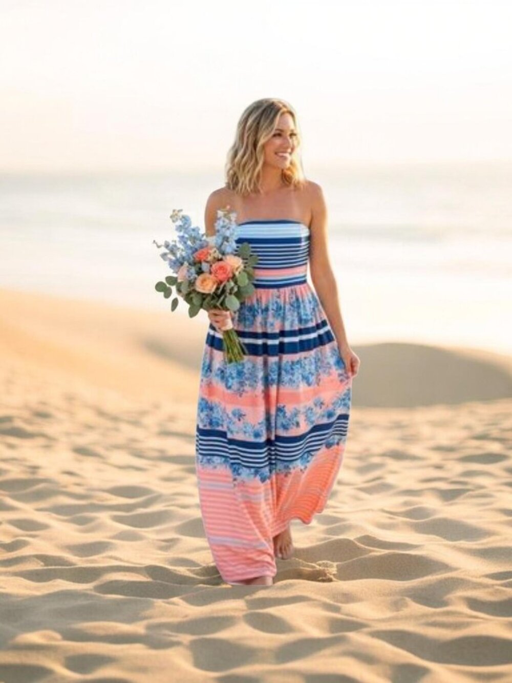 Summer dress, Dahlia Macphee dress, wedding dress, strapless dress, Maxi dress